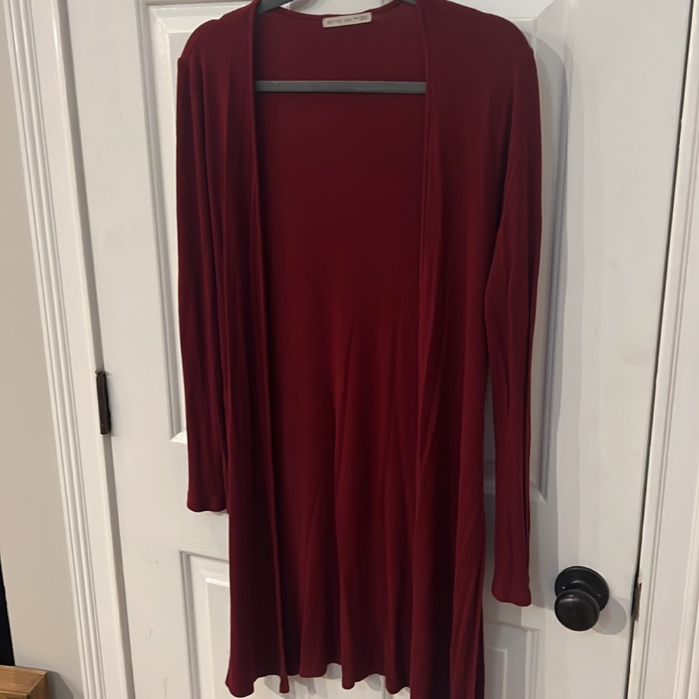 Burgundy cardigan